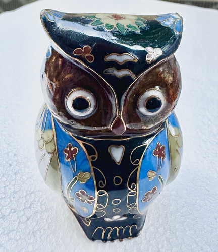Vintage porzellan eule figur - eule,