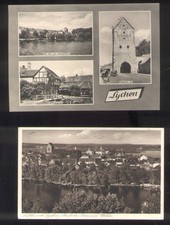 2 alte Ansichtskarten Lychen/Uckermark ab 1938-gelaufen und ungelaufen