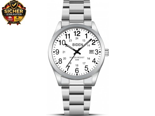 Herren uhr edelstahl uhren - edelstahl,