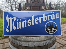 Münsterbräu emailschild - münsterbräu,