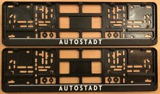 GEBRAUCHT 460 MM 46 CM KURZE VW AUTOSTADT KENNZEICHENHALTER NUMMERNSCHILDHALTER