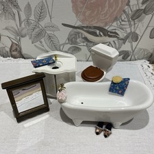 Puppenhaus Miniaturen Badezimmer Set u. Zubehör 1:12