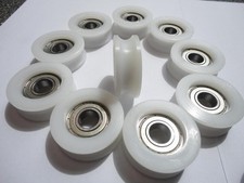 10 Torrollen Laufrollen Kunststoffrolle Rollen Schiebetür  Umlenkrollen Laufrad