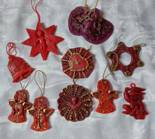 Christbaumschmuck Christbaumbehang 10 Wachsmodeln - aus Nachlass