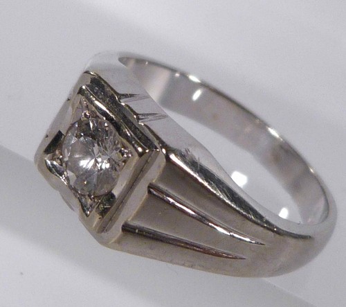 Hh2 solitär ring 14ct - ,