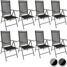 Set Alu Gartenstuhl Klappstuhl Campingstuhl Aluminium Hochlehner Garten klappbar