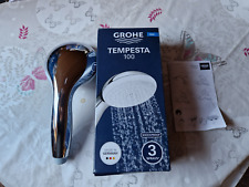 Grohe Handbrause Duschkopf Tempesta 100 Chrom 3 Strahlarten 28261002 WIE NEU