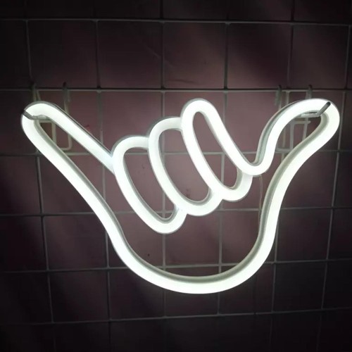 Neon led schild shaka hand - schild,