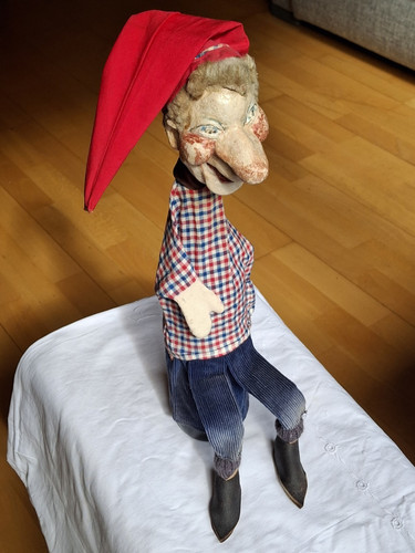 Kasperl handpuppe rote - kasperl, handpuppe,