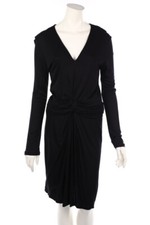 BOSS HUGO BOSS Abendkleid Cocktailkleid Jersey Drapierung L schwarz