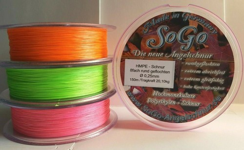 Angelschnur geflochten 8fach - angelschnur/geflochten/, 8fach/