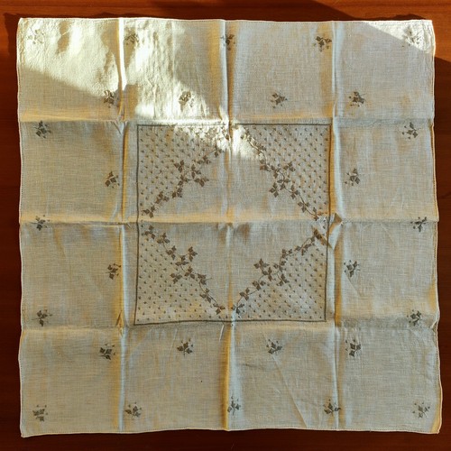Leinen tischdecke handbestickt - leinen,