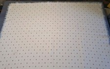 Tischdecke, vermutl. Leinen, ca. 158x 107, creme weinrot/pink bedruckt