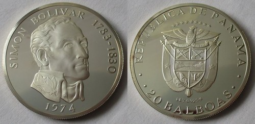 Balboas silber münze - balboas,