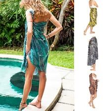 Sarong Tuch Strandkleid Wickelrock Schal Pareo Strand  Halstuch  Beach Handtuch