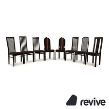 8er Garnitur Tonon Holz Stuhl Schwarz