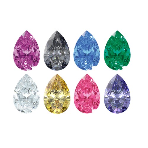 Swarovski zirkonia pear - swarovski, cut
