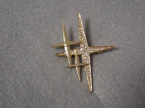 Schmuck brosche emaille strass - emaille,