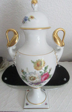 Kaiser  Prunk-Deckelvase Schwanenhalsvase Dekor Gloria ca. 41cm hoch neuwertig