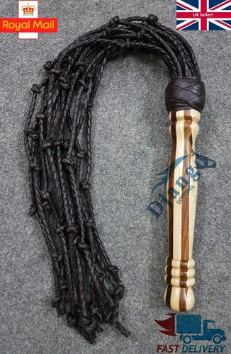 Braunes rindsleder holzgriff - braunes,