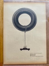Continental Am Reifen hängt die Sicherheit Original 1959 Vintage Advert Werbung