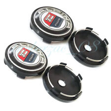 4x 60mm Für ALPINA Emblem Auto Nabenkappen Felgen Radkappen Schwarz NEW