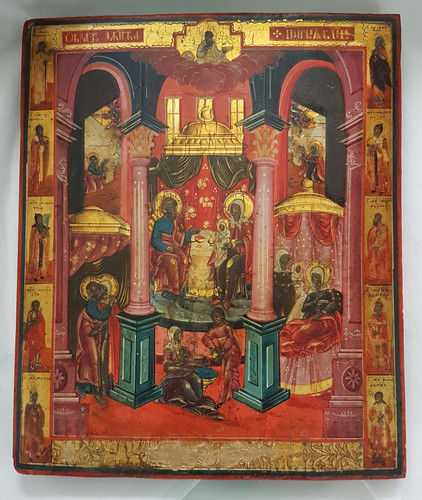 Antike russische ikone geburt - antike,