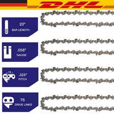 4x Sägekette 50cm 20"
