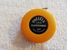 Werbe Messband Rollfix DBP West Germany Hoechstmass 1,5 m Länge