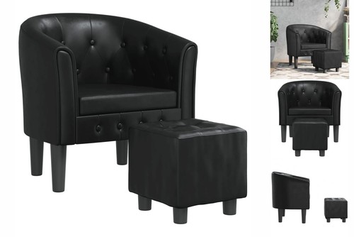 Clubsessel mit fußhocker - clubsessel,