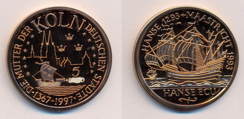 Medaille hanse ecu - medaille, 1997