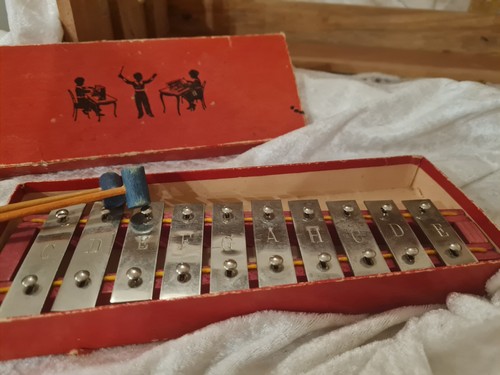 Vintage xylophon mit original - xylophon,