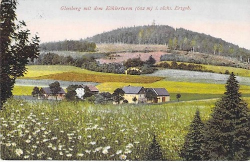 Gleesberg köhlerturm - ak,