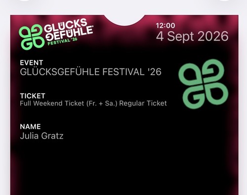 Glücksgefühle festival 2026 - glücksgefühle,