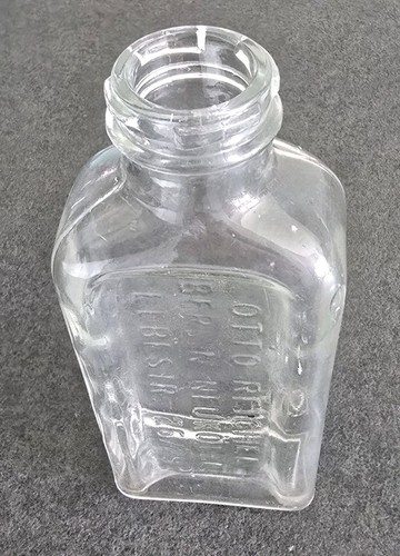 Alte glasflasche otto reichel - alte,