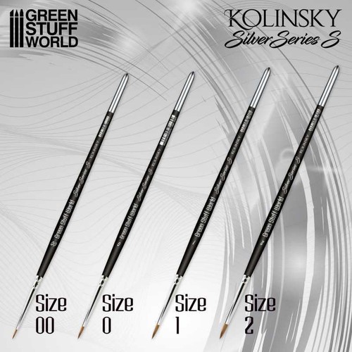 Silver series pinsel kolinsky - silver,