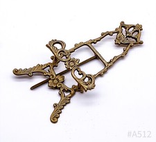 Art Nouveau Brass Floral