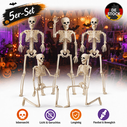 Halloween skelett stück - 5,