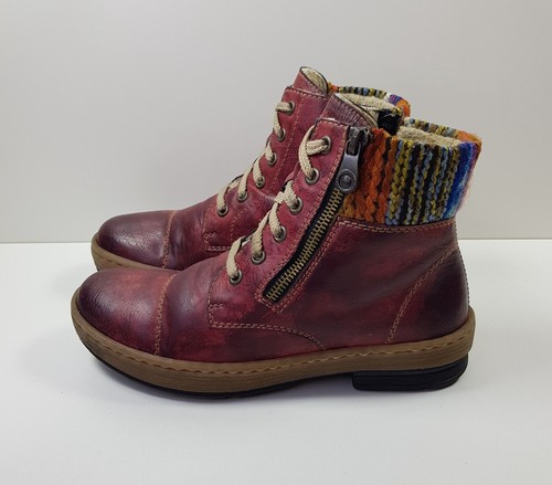Rieker damen 4uk eur37 - damen, rot