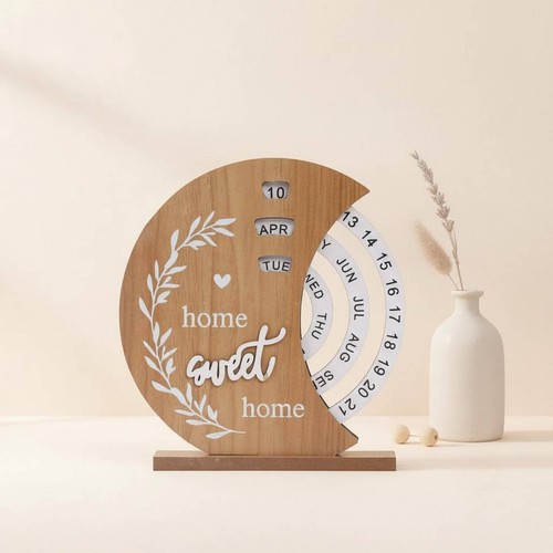 Ewiger kalender aus holz - kalender,
