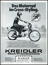 Kreidler Florett Mustang Cross, originale Werbung aus 1974