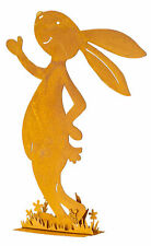 Hase H24cm Rost Metall