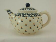 B-Ware Bunzlauer Keramik Teekanne, Kanne für 1,3Liter Tee, Gänse (C017-P322)