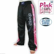 BAY®STICK Kickboxhose Kickboxhosen Kickbox Hose Kickboxen Damen Kinder rosa pink