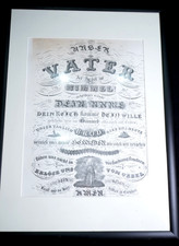 lithographie gerahmt - Vater