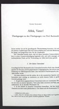 Abbâ, Vater! Überlegungen zu