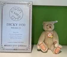 Steiff Teddy Dicky 1930 407550 25 cm Limitiert Zertifikat TOP Zustand