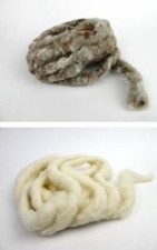 (€ 1,00/m) Dicke Wollkordel