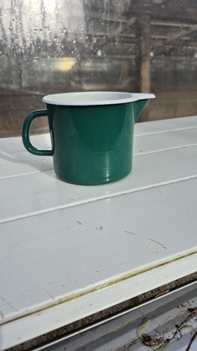 Emalie milchkrug tasse - emalie,