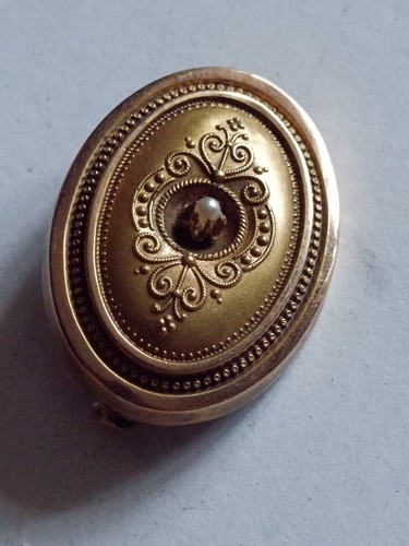 Antike brosche biedermeier - ,
